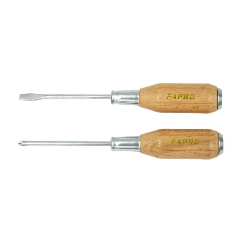Heavy-duty Wooden Handle Screwdriver