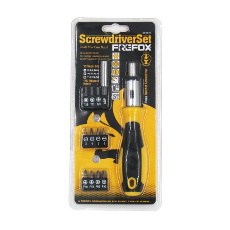 Ratchet Screwdriver With Interchangeable Bit